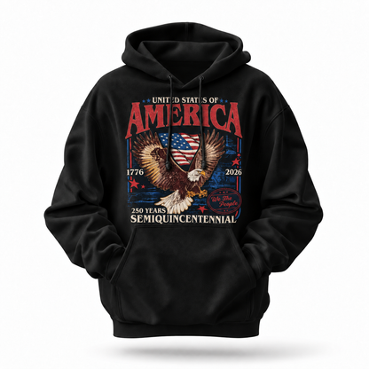America 250 Years Semiquincentennial Eagle Hoodie