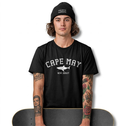 New Jersey Cape May Shark Graphic Coastal Shirt