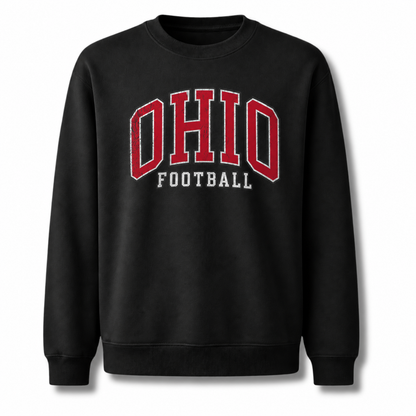 Ohio Football Vintage Gridiron Heritage Classic Sweatshirt - Black