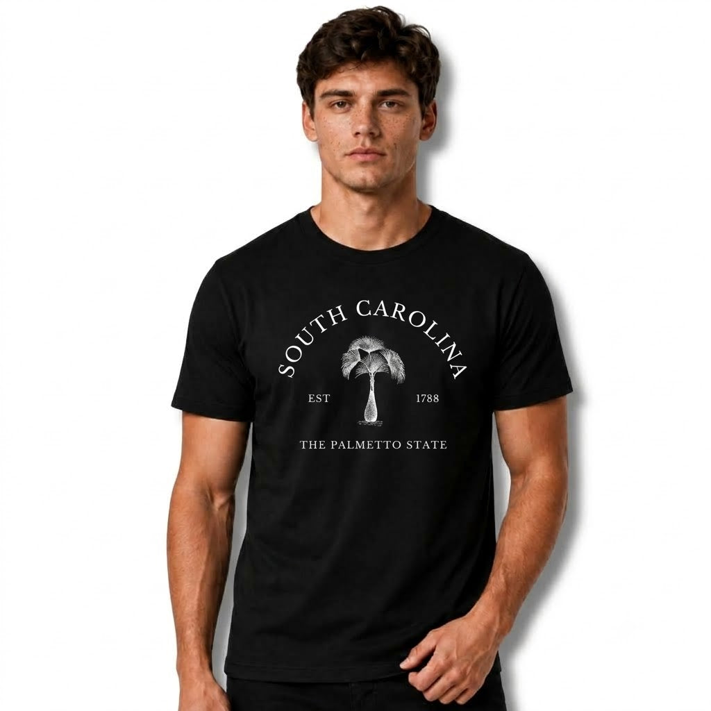 South Carolina Palmetto State Vintage Tree Graphic Shirt