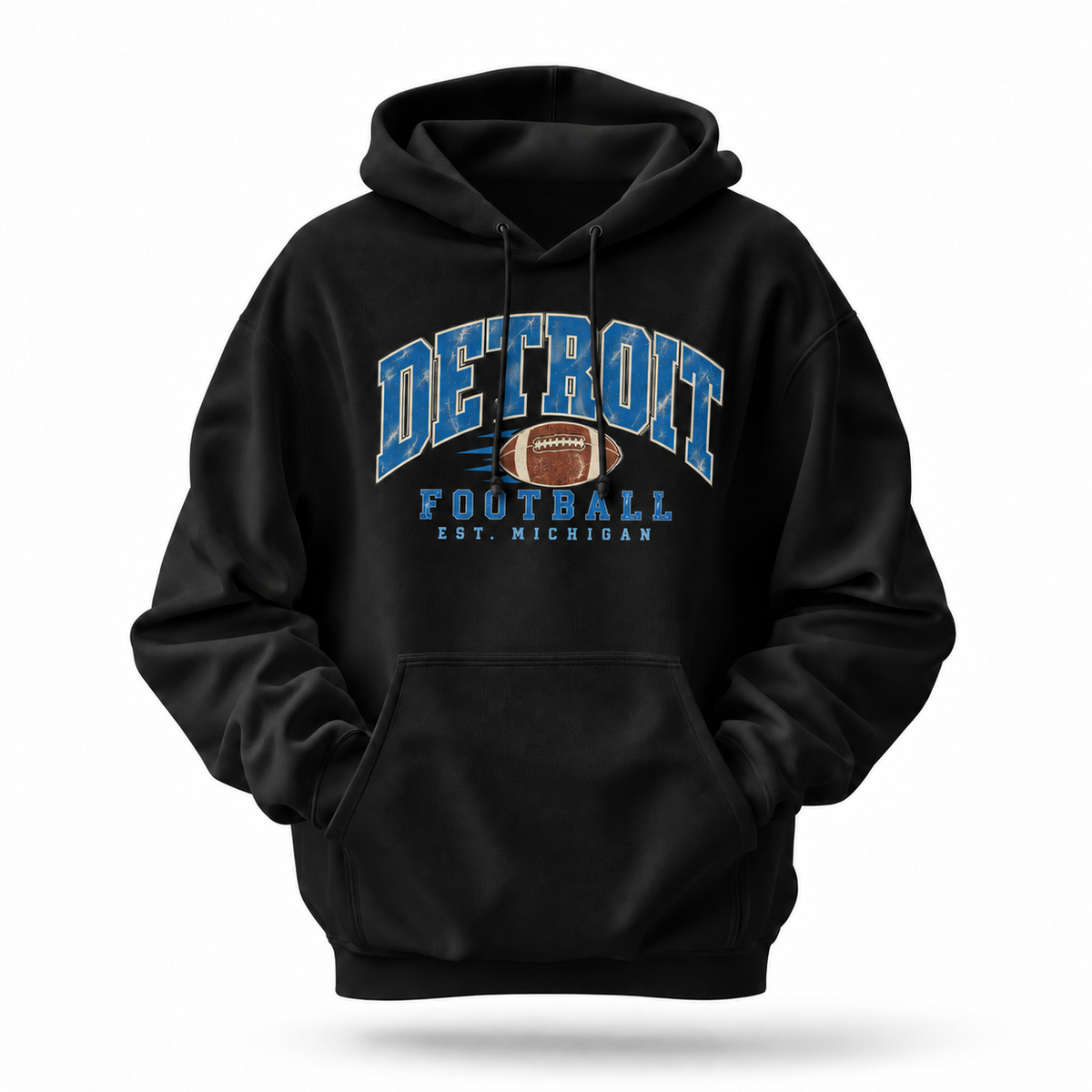 Detroit Football Est. Michigan Hoodie
