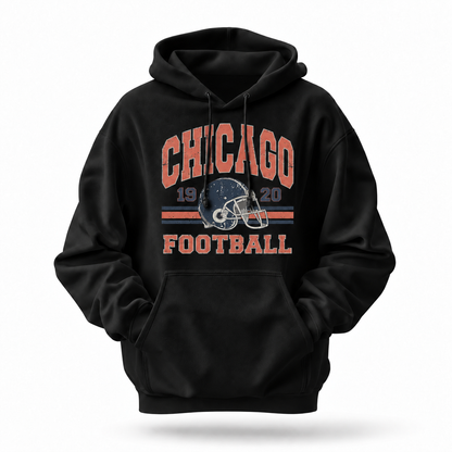 Chicago Football Vintage 1920 Helmet Hoodie