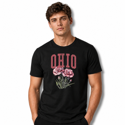 Ohio Buckeye State Covered Bridge Cardinal Shirt