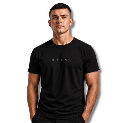 Maine Minimalist Typography State Pride Shirt