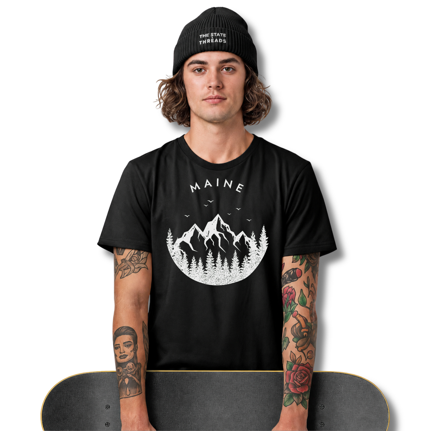Product Name: Maine Mountain Forest Nature Outdoor Shirt