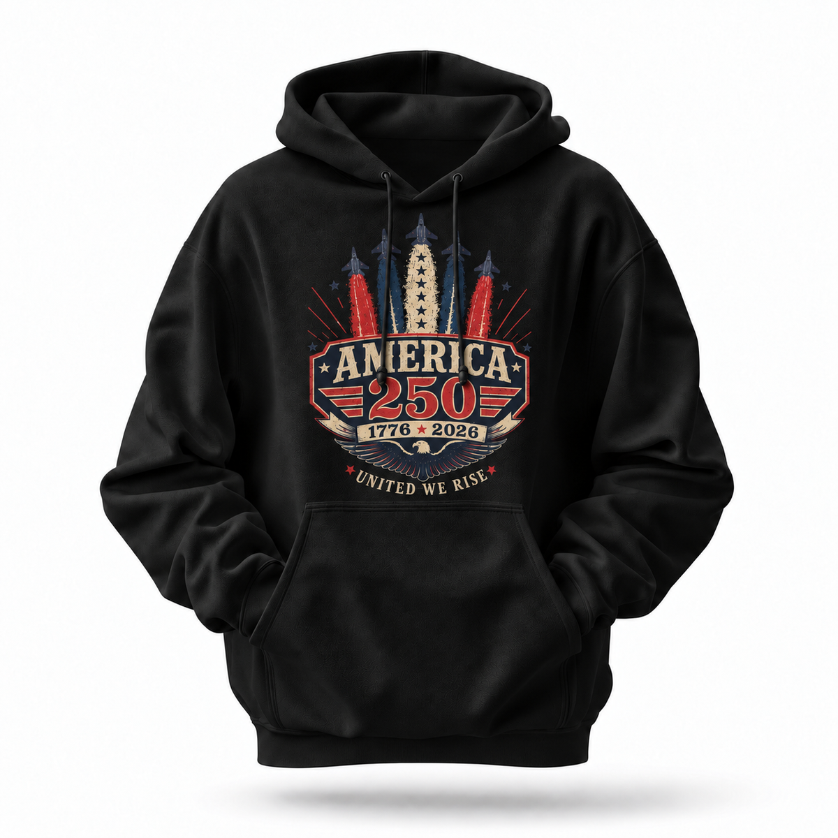 America 250 United We Rise Jet Hoodie