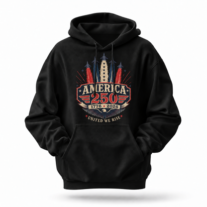 America 250 United We Rise Jet Hoodie