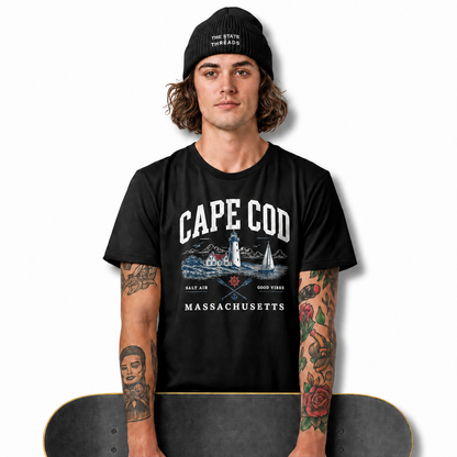 Cape Cod Massachusetts Coastal Lighthouse Shirt