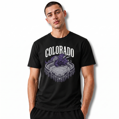 Colorado Dinosaur Mascot Sports Stadium Shirt
