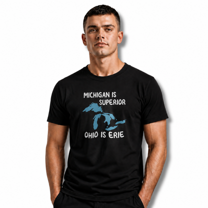 Michigan Is Superior Funny Great Lakes Shirt