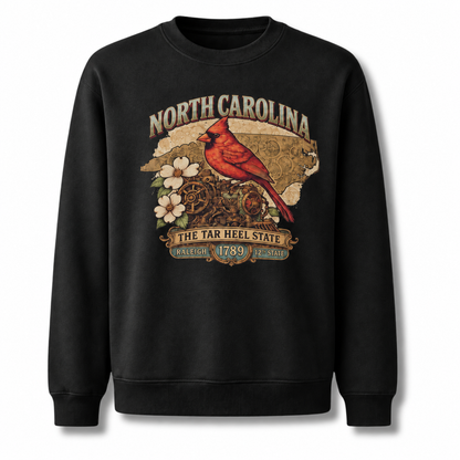 North Carolina Vintage Heritage State Pride Crest Sweatshirt - Black