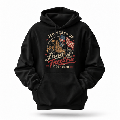 America 250 Years Land Of Freedom Hoodie