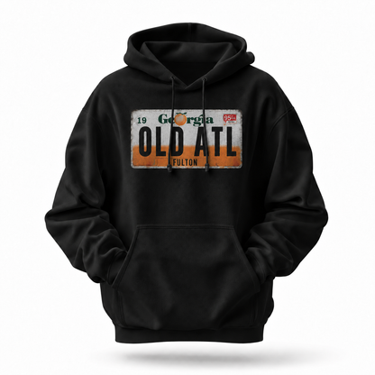 Georgia Old Atl Vintage License Plate Hoodie