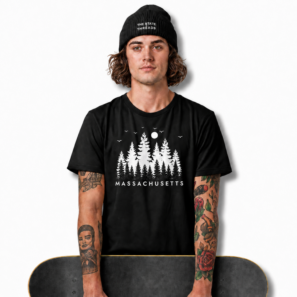 Massachusetts Pine Forest Nature Adventure Shirt