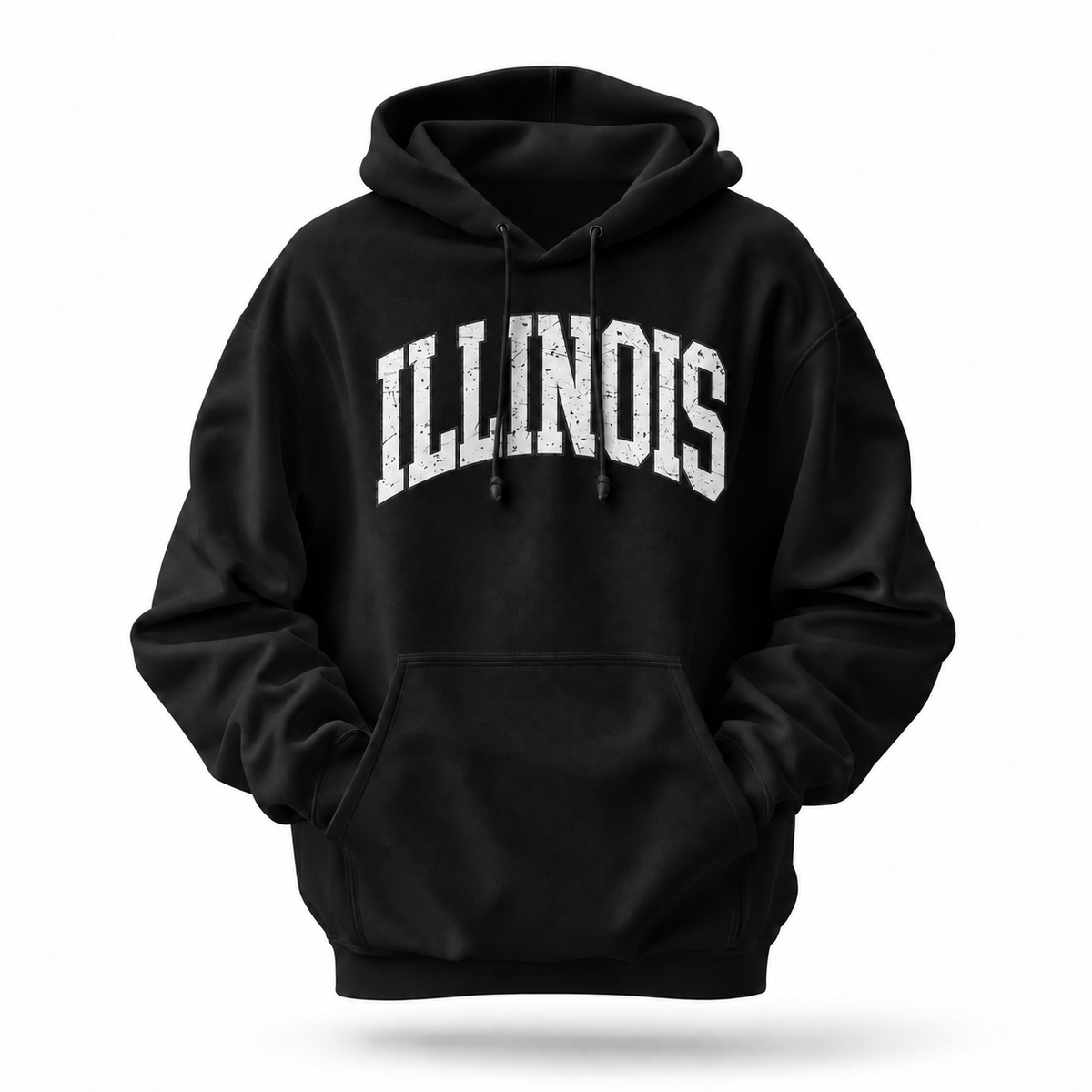 Illinois Varsity Arch Distressed Hoodie