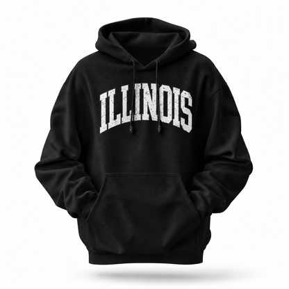 Illinois Varsity Arch Distressed Hoodie