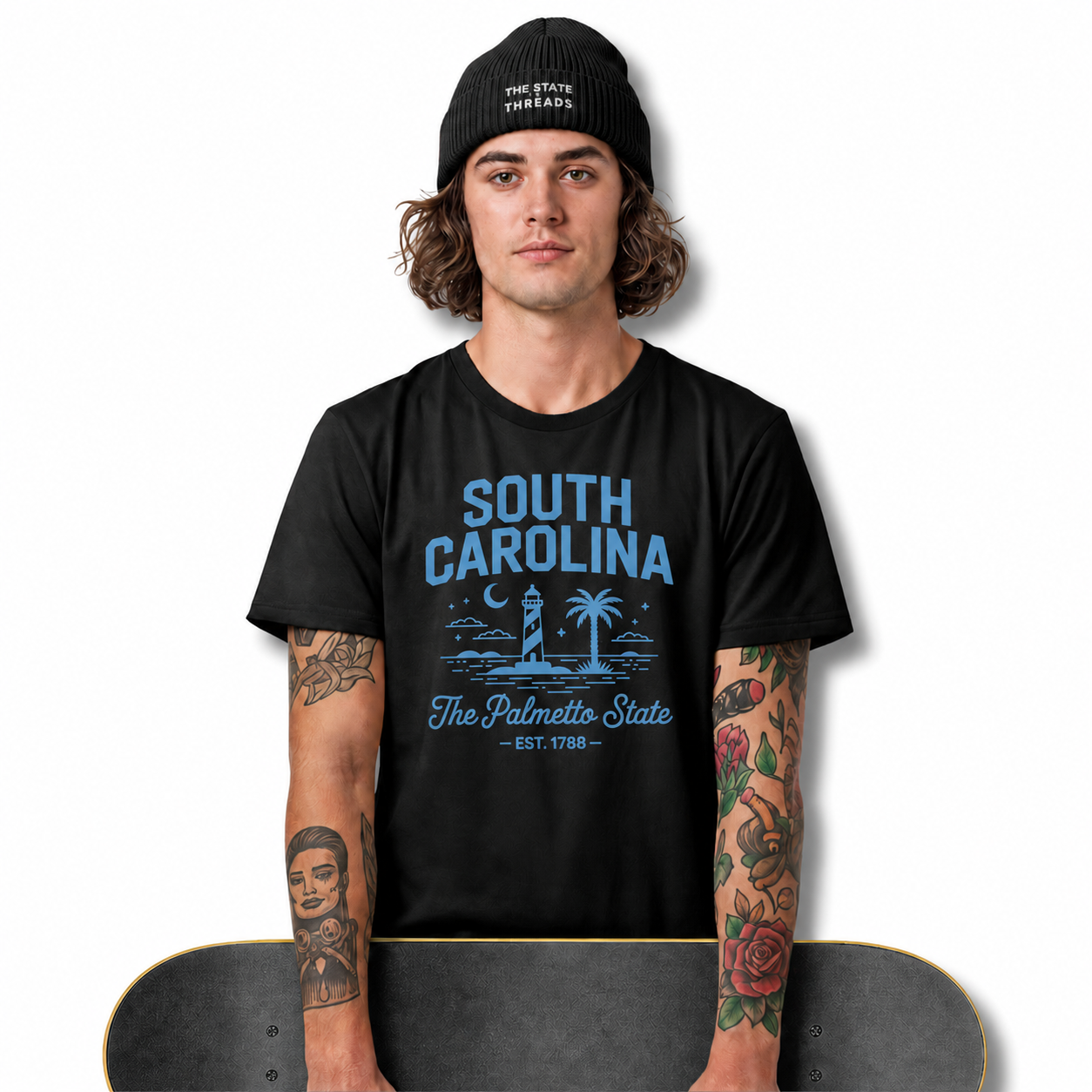 South Carolina Palmetto State Lighthouse Coastal Shirt