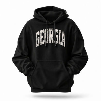Georgia Vintage Arch Distressed Hoodie
