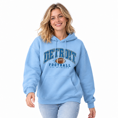 Detroit Football Est. Michigan Hoodie
