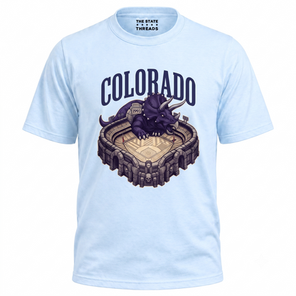 Colorado Dinosaur Mascot Sports Stadium Shirt