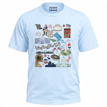 Washington DC Patriotic Icons Collage Shirt