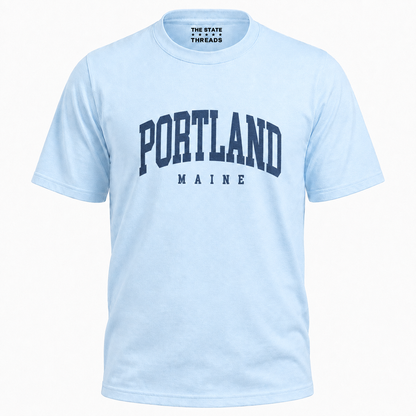 Portland Maine Vintage Varsity Style Shirt