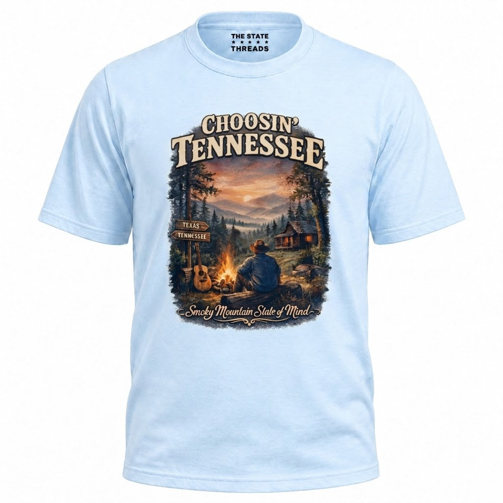 Tennessee Smoky Mountains Campfire Cabin Nature Shirt
