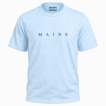 Maine Minimalist Typography State Pride Shirt