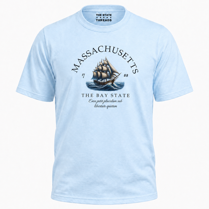 Massachusetts Nautical Sailboat Bay State Pride Shirt