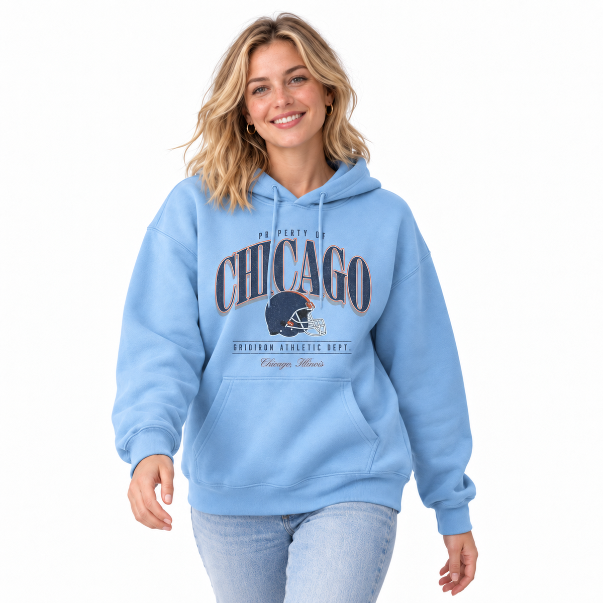 Chicago Property Of Gridiron Athletic Dept. Hoodie