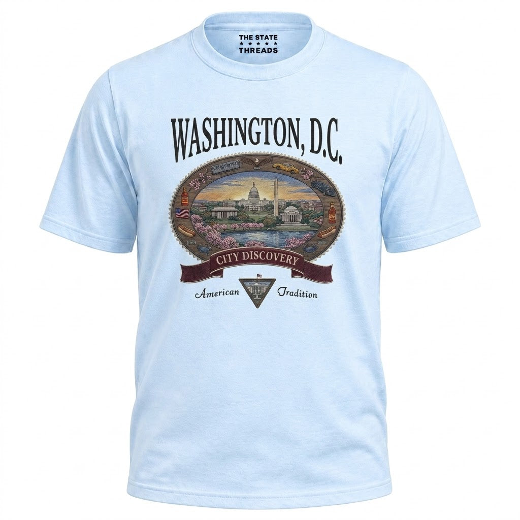 Washington DC Vintage City Discovery Skyline Shirt
