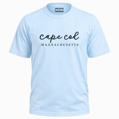 Massachusetts Cape Cod Coastal Script Shirt