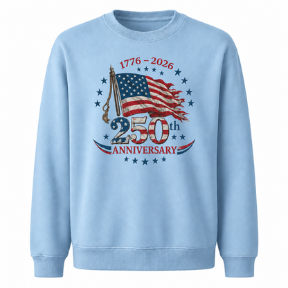 America 250th Anniversary 1776 2026 Flag Sweatshirt