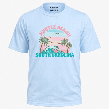 Retro Myrtle Beach South Carolina Sunset Shirt