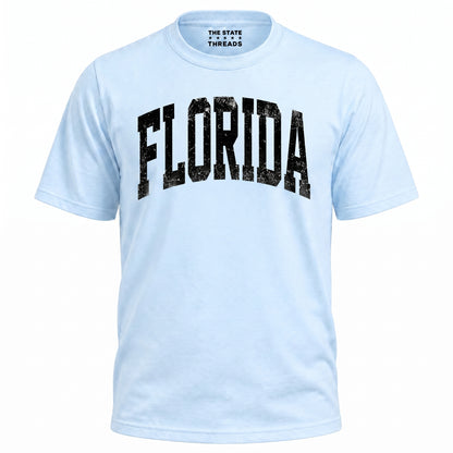 Florida Sunshine State Retro Distressed Varsity Shirt