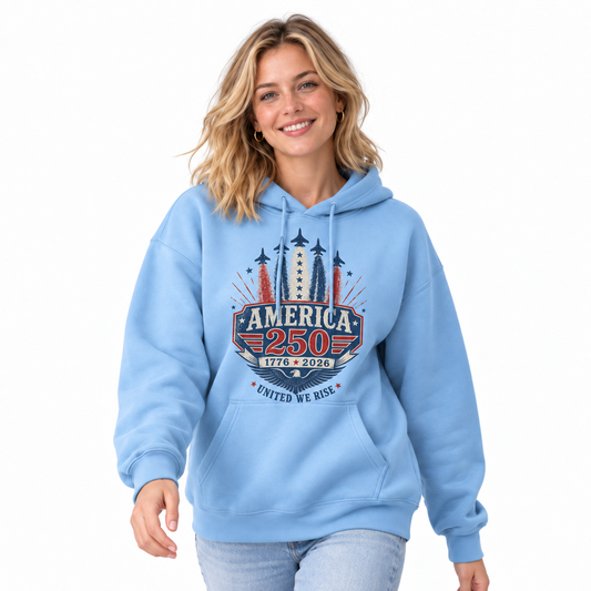 America 250 United We Rise Jet Hoodie
