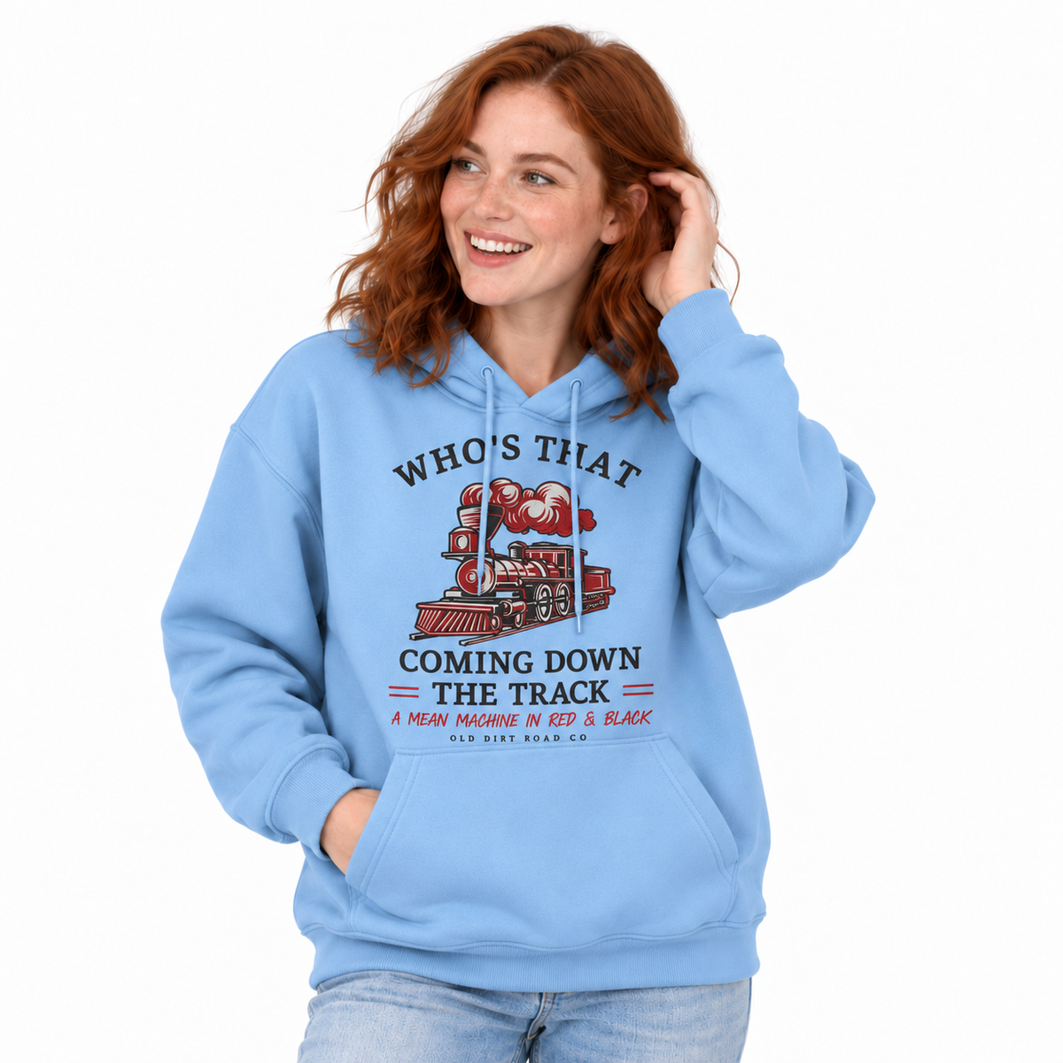 America Who's That Coming Down The Track Hoodie