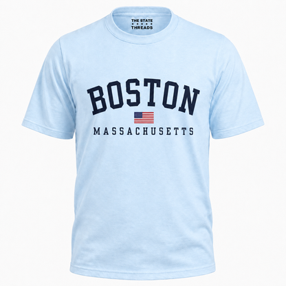 Massachusetts Boston Flag Heritage Pride Shirt