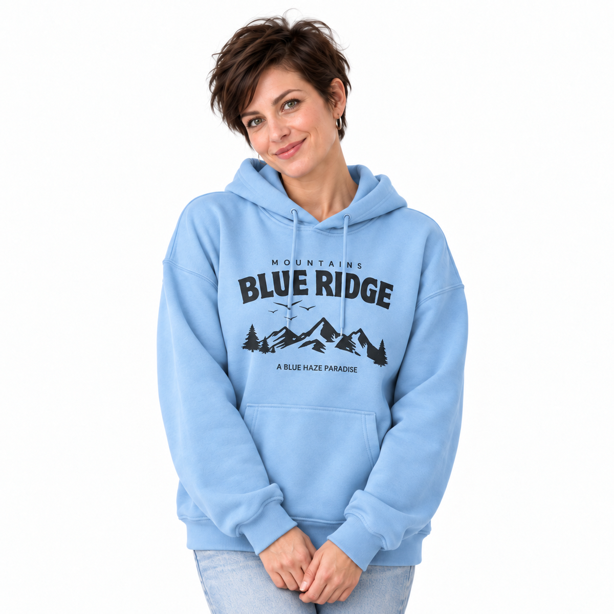 Blue Ridge Mountains A Blue Haze Paradise Hoodie