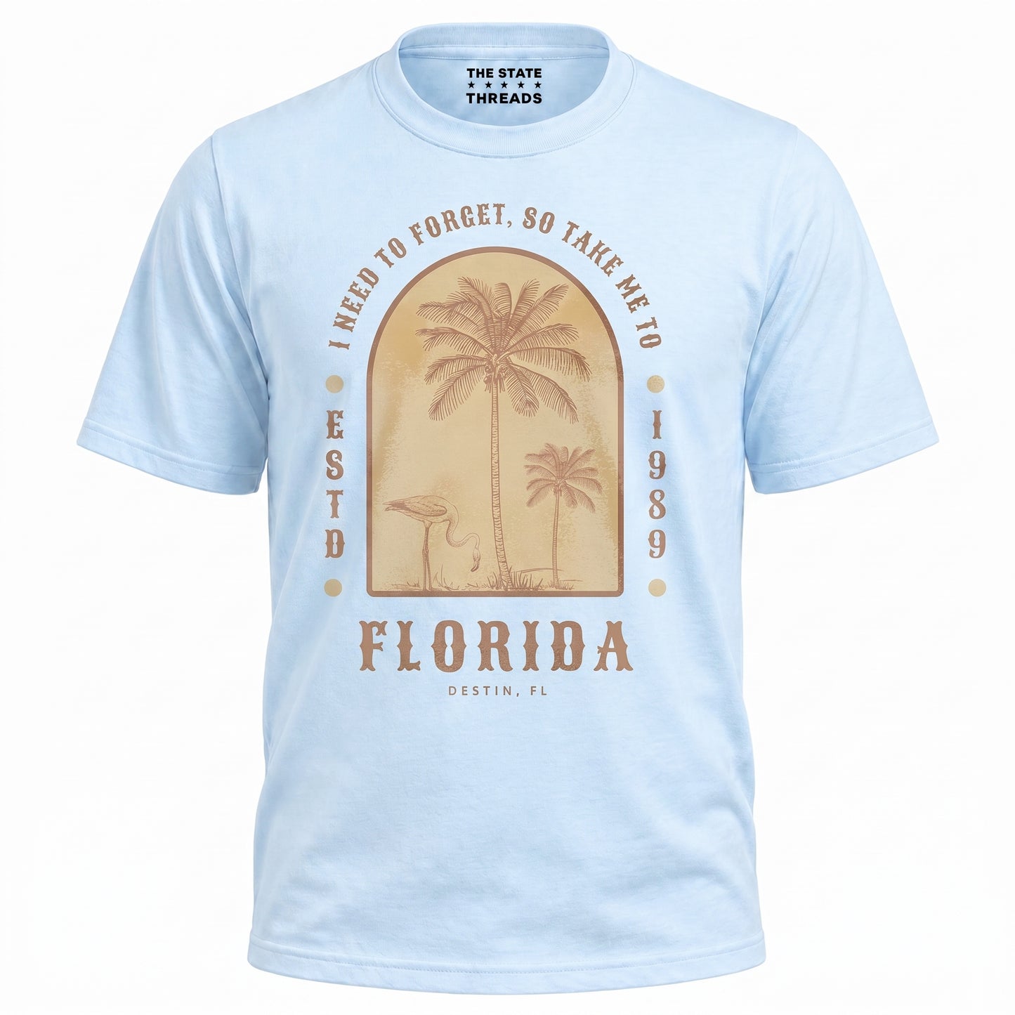 Florida Take Me To Destin Flamingo Palm Trees Shirt