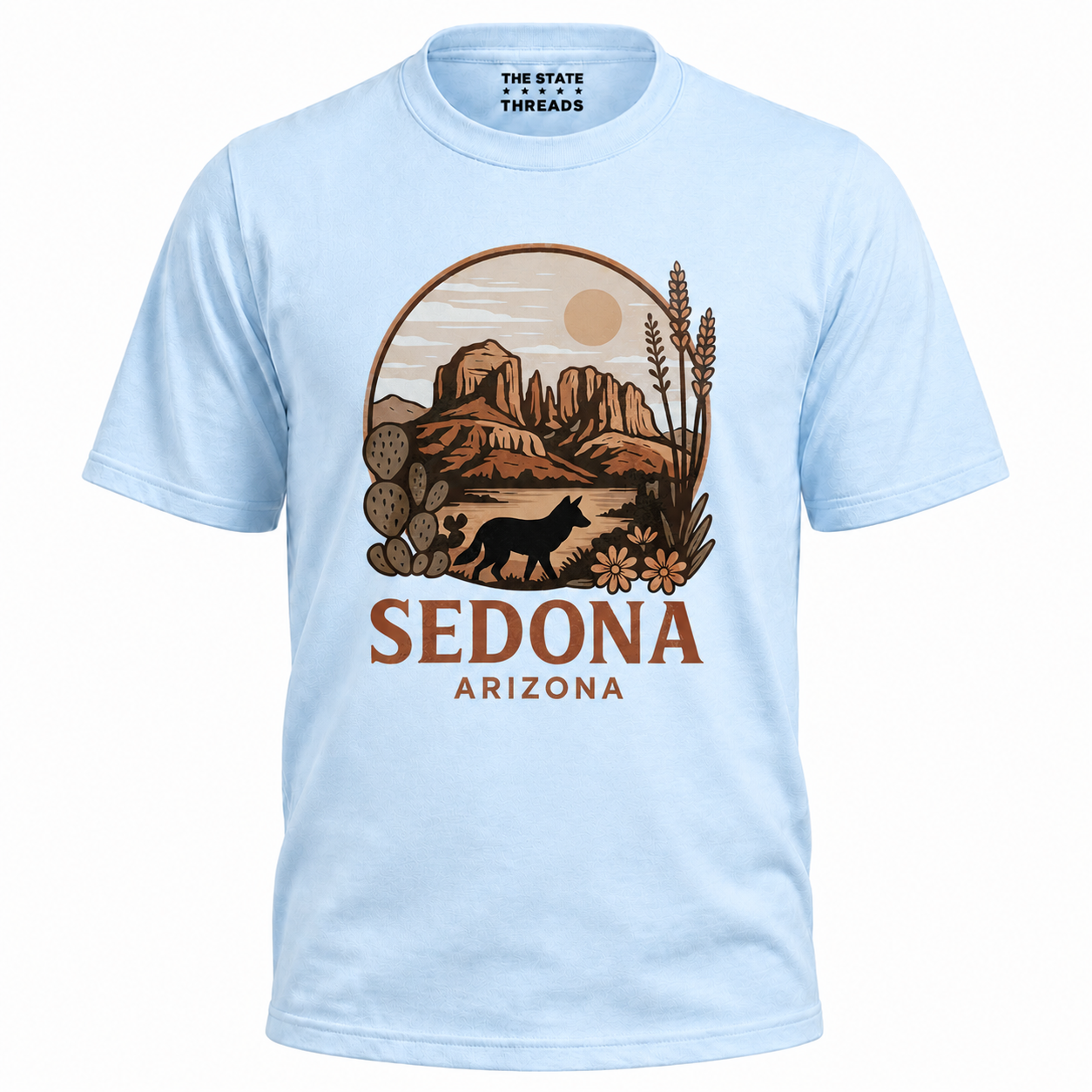 Sedona Arizona Vintage Desert Desert Wolf Mountain Shirt