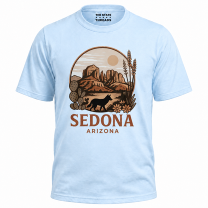 Sedona Arizona Vintage Desert Desert Wolf Mountain Shirt