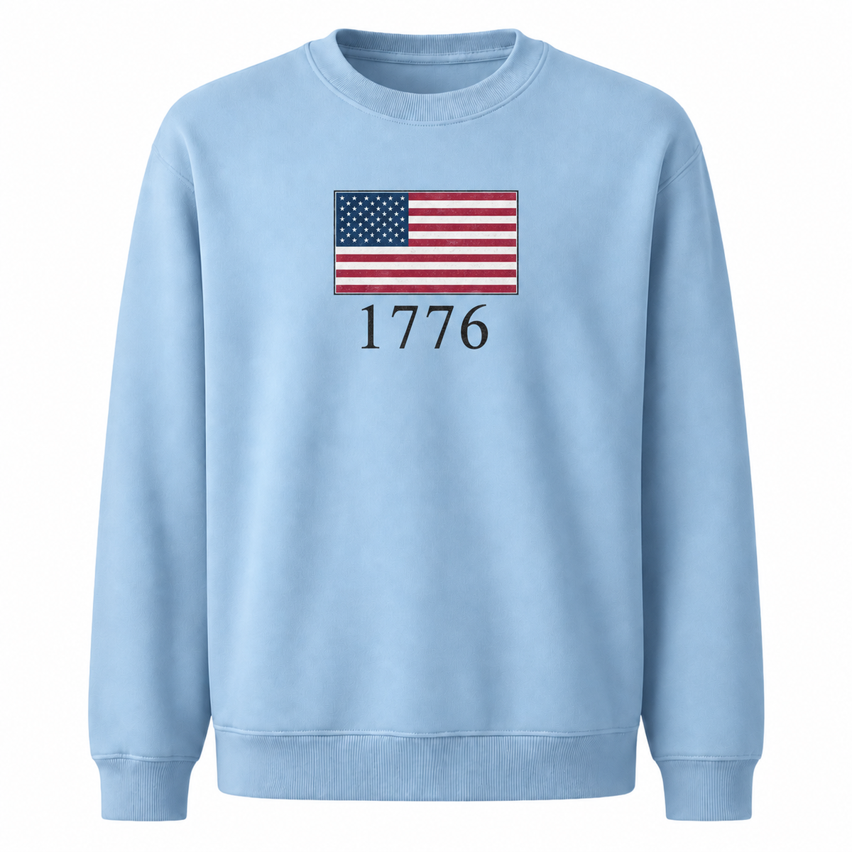 America Minimalist Flag 1776 Vintage Sweatshirt