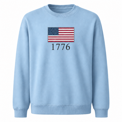 America Minimalist Flag 1776 Vintage Sweatshirt