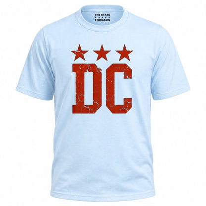 Washington DC Retro Distressed Star Flag Shirt