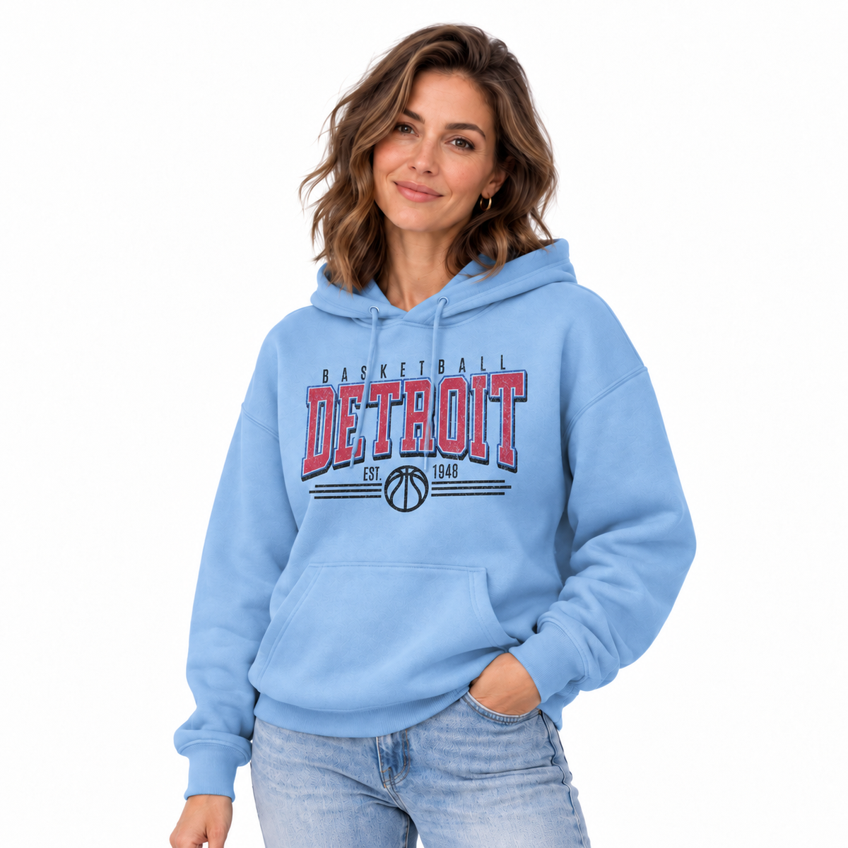 Detroit Basketball Est 1948 Hoodie