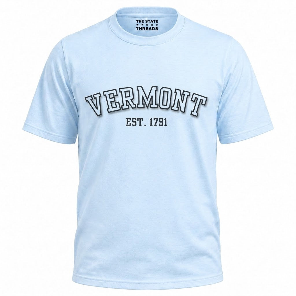 Vermont EST 1791 Varsity Style State Pride Shirt