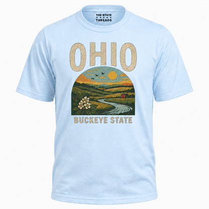 Ohio Buckeye State Vintage Landscape Scenic Shirt