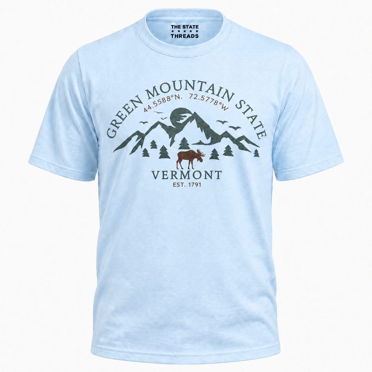 Vermont Green Mountain State Moose Outdoor Adventure Shirt