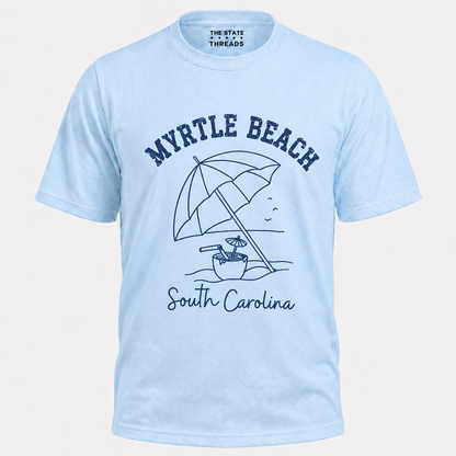 South Carolina Myrtle Beach Umbrella Vacation Shirt